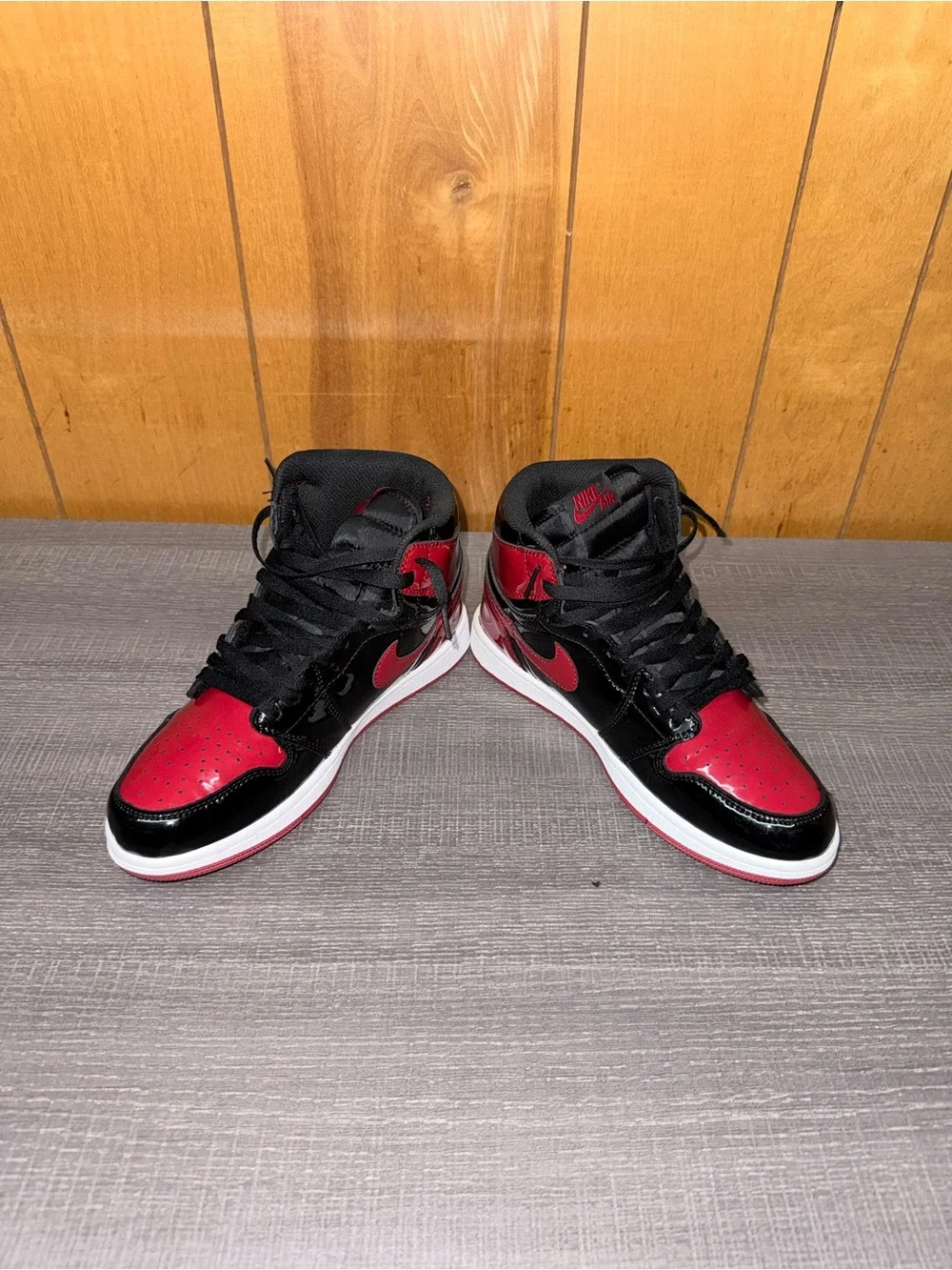 Jordan Men’s Retro High Top Sneakers Black and Red